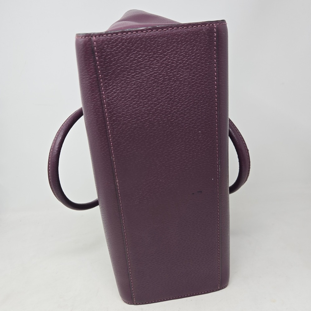 Kate Spade Plum Purple Leather Grove Street Lana Satchel Purse Handbag - Picture 7 of 16